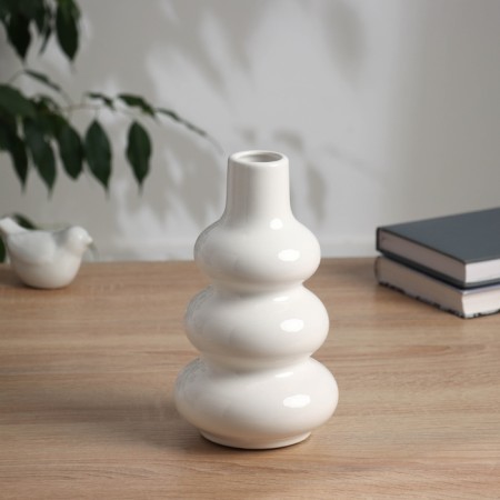 VAZA Ceramics Table "Grayson" Ring Mini, 20x11 cm, white