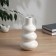 VAZA Ceramics Table "Grayson" Ring Mini, 20x11 cm, white