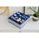 Organizer for storing linen Dalyan "Wave", 24 cells, 35 × 30 × 10 cm, blue color blue