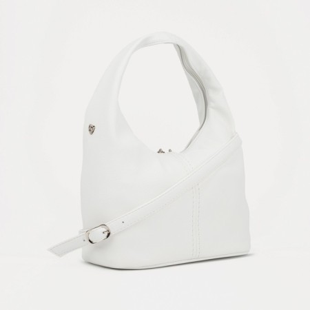 Bag-hota vita with a zipper, white color-1