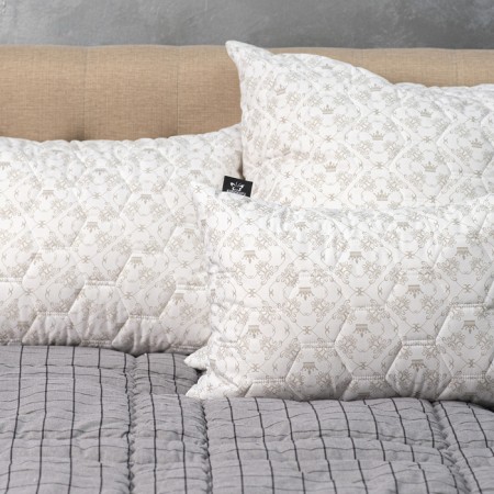 Bamboo pillow+latex 68x68cm, high, bamboo. fiber/natures. Latex, TIK, PE100%-1