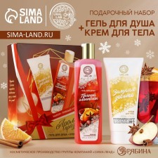 Gift set of cosmetics, shower gel 250 ml and body cream 200 ml, Aroma Sound by Ural Lab