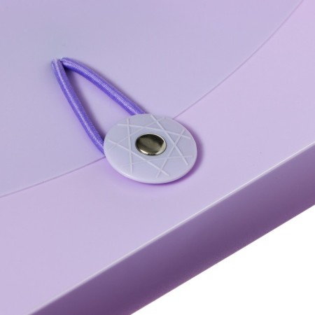 A65 elastic band, 12 departments, purple, pastel-3