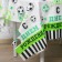 The single tablecloth “Happy Birthday”, football, transparent, 130x200 cm