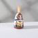 A bell with a pen "Matryoshka" 8 cm, small, ceramics,