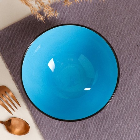 Persia ceramic salad bowl, 700 ml, 15 cm, blue, 1 variety, Iran-2
