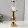 Ceramics candlestick, glass for 1 candle "Avanti" d = 8 cm gold 10x10x40.5 cm