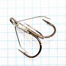 The hook KOI Weedless Treble Hook, size 1 int, BN color, non -chain tee, 5 pcs.