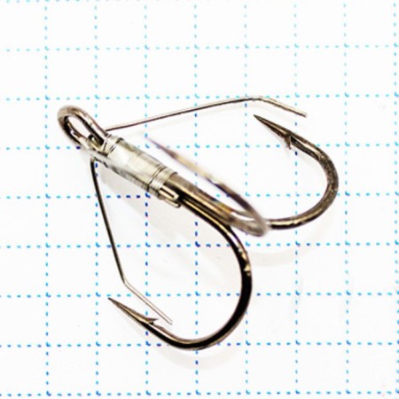 The hook KOI Weedless Treble Hook, size 1 int, BN color, non -chain tee, 5 pcs.