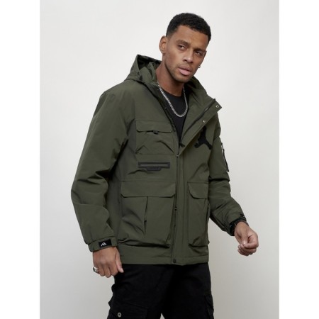Sports male jacket, size 48, khaki color-2