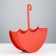 Kashpo wooden "umbrella" 15x26.6x8.7 cm red