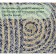 Eco -river jute round, size 80x80 cm, black color, gray color