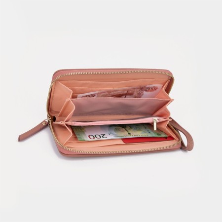 Women's wallet with lightning, pink color-3