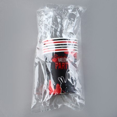 A one -time paper glass “Halloween Party”, 250 ml, a set of 6 pcs.-3