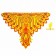 Carnival set "Fairytale Firebird" cape, bandage