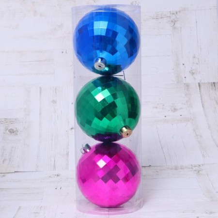 Set of balls plastic D-15 cm, 3 pcs "Dishahite" mix-1