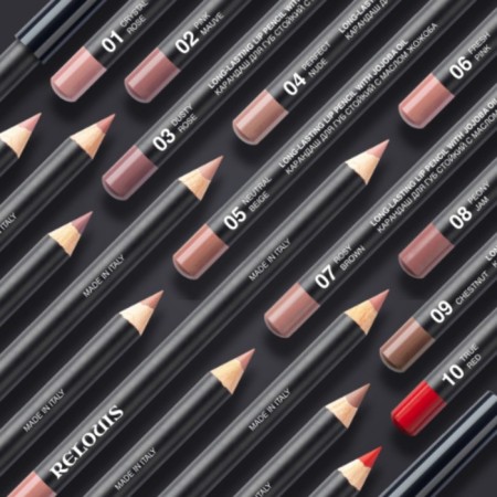 Relouis lip pencil, with Jozhoba oil, No. 02 Pink natural-2
