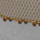 Organizer wall mesh "Oval" 19 hooks, 40 × 20.5 cm, gold color