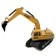 Excavator Radio -controlled "construction", mobile bucket, works from the battery