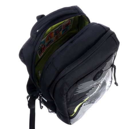 Youth backpack 39 x 26 x 19 cm, Grizzly, ergonomic back, laptop department, black-8
