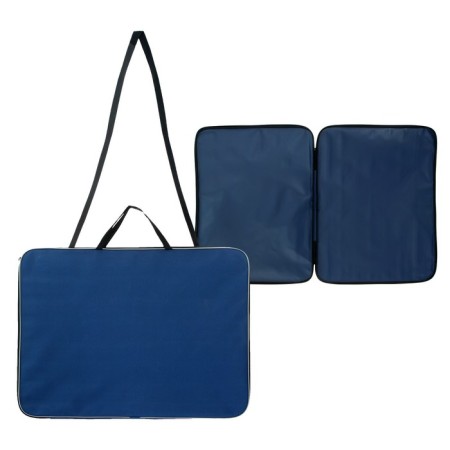 Folder for drawings and drawings A2, 660 x 470 x 50 mm, handles, textile, PDM-5, calligrata blue