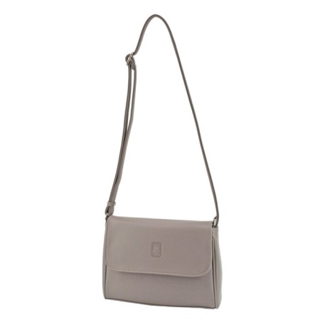 Women's bag B2749-24111, dark beige color, artificial leather, 26x7x21 cm-2