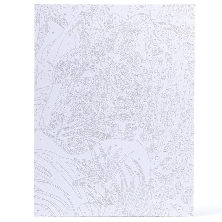 Picture on numbers on cardboard 28.5 × 38 cm "Stylish leopard"-1