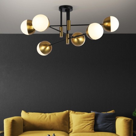 Потолочная люстра в стиле лофт Nuvola, 60Вт, E27, 80x80x33 см-1