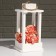Kashpo Wooden "Lantern", PEAL ROOKE, White, 16 × 16 × 30 cm