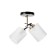 Assel chandelier 2he27 40W black and gold 46x20x27 cm