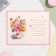 Birthday card!" Flowers, kettle, A5