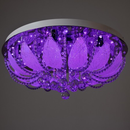Svetogor chandelier "Drops" 8x60W E27 LED lighting chrome 60x60cm-3