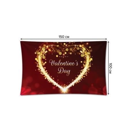 Decorative panel with photo printing "The radiance of the heart", horizontal, size 100x150 cm-1