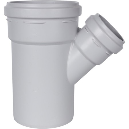 Sewer tee stout SKB-0015-115845, 110 x 58 mm, 45 °, silent-2