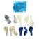 A 2 -year -old ball fountain for a boy, latex, foil, confetti, 10 pcs.