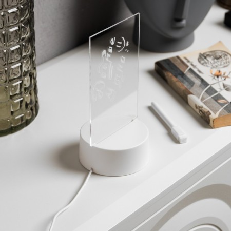 LED nightlight with a marker 10 × 19 × 10 cm, USB, glow warm white-2