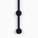 Anal beads of oki- embossed beads, 25.5 x 1.6 cm, software, silicone, black