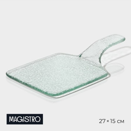 Glass Serving Magistro "Avis", 27 × 15 × 3.5 cm