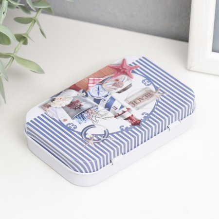 Rectangular Metal Casket "Mix" mix 5.8x9.5x2.2 cm-6