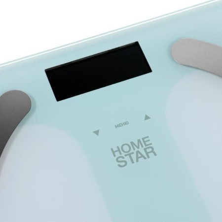 Floor Libra Homestar HS-6003, diagnostic, up to 180 kg, 2HAAA, glass, white-1