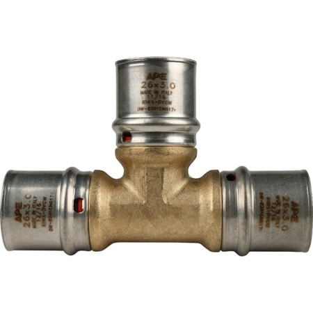 The tee-press Stout SFP-0006-262626, D = 26 mm, brass-3