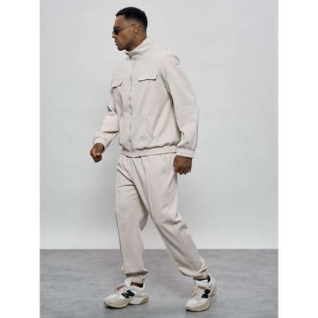Sports suit men's, size 48, beige color-1