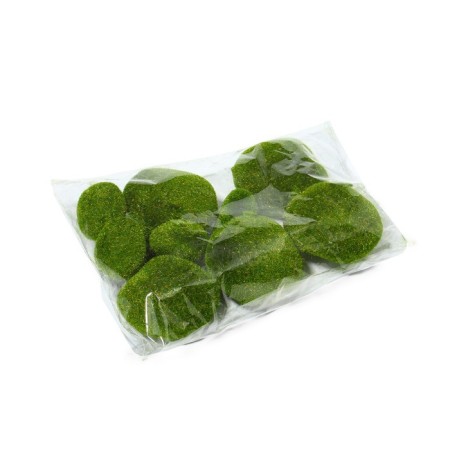 Moss Artificial "Stones", set of 10 pcs., Greengo-10