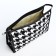 Cosmetic bag with lightning, white/black color