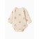 Body baby with a long sleeve, beige color, height 62 cm