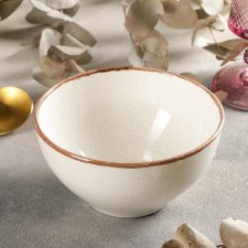 BEIGE salad bowl, D = 14 cm, 500 ml, beige color