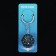 Cartage keychain, disk, metal, dark chrome