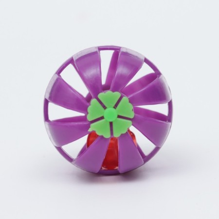 Ball for cats with a bell, purple-2