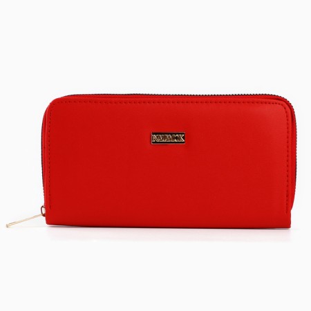 Nazamok wallet, 19x9.5x2 cm, leatherette, red color-2