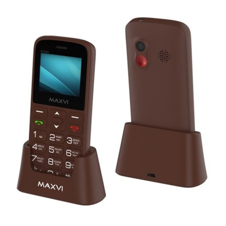 Cell phone Maxvi B100 DS Brown-1